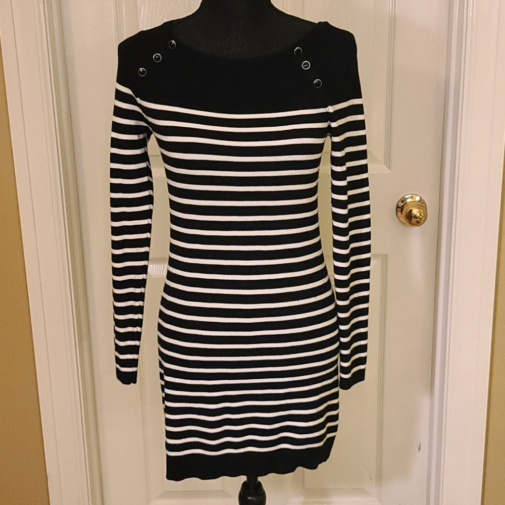 WHBM Black and White Sweater